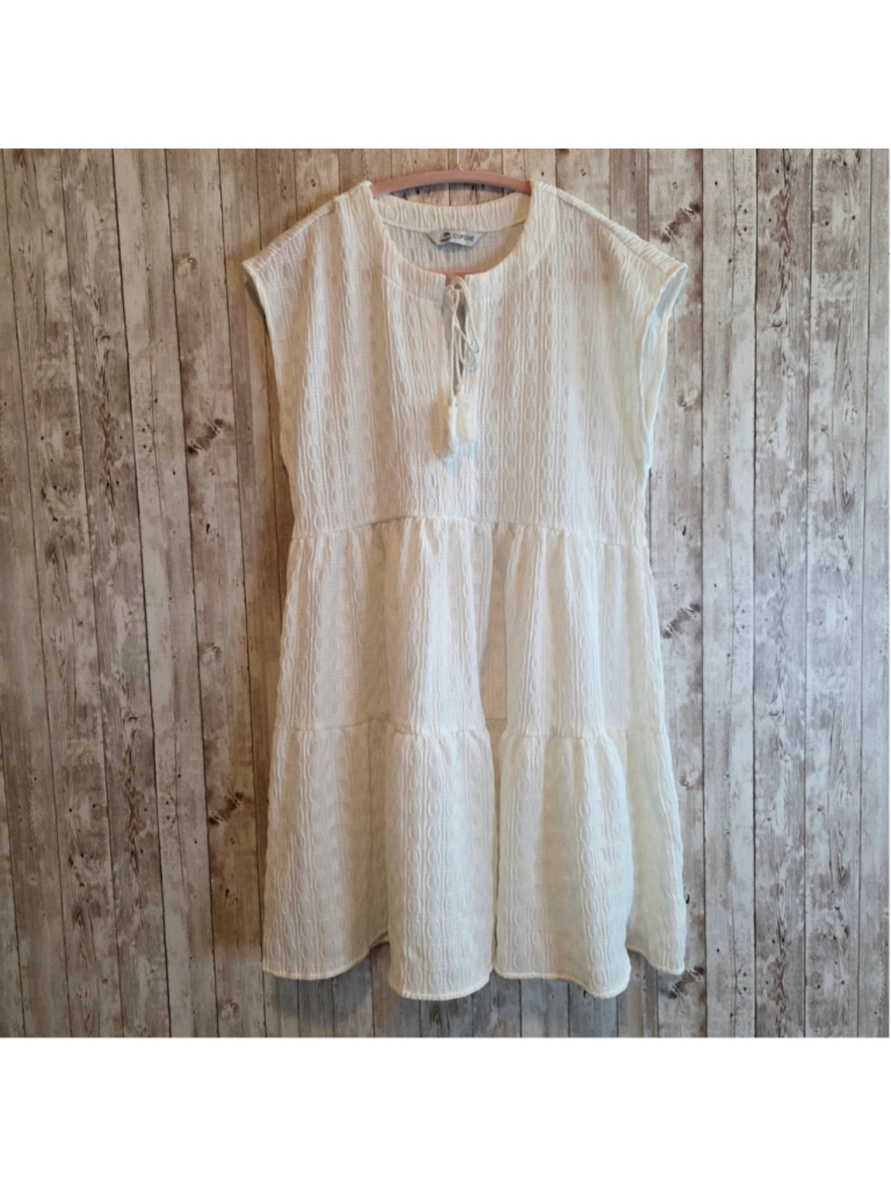 Women's Cupshe Swim Cover up Size S White